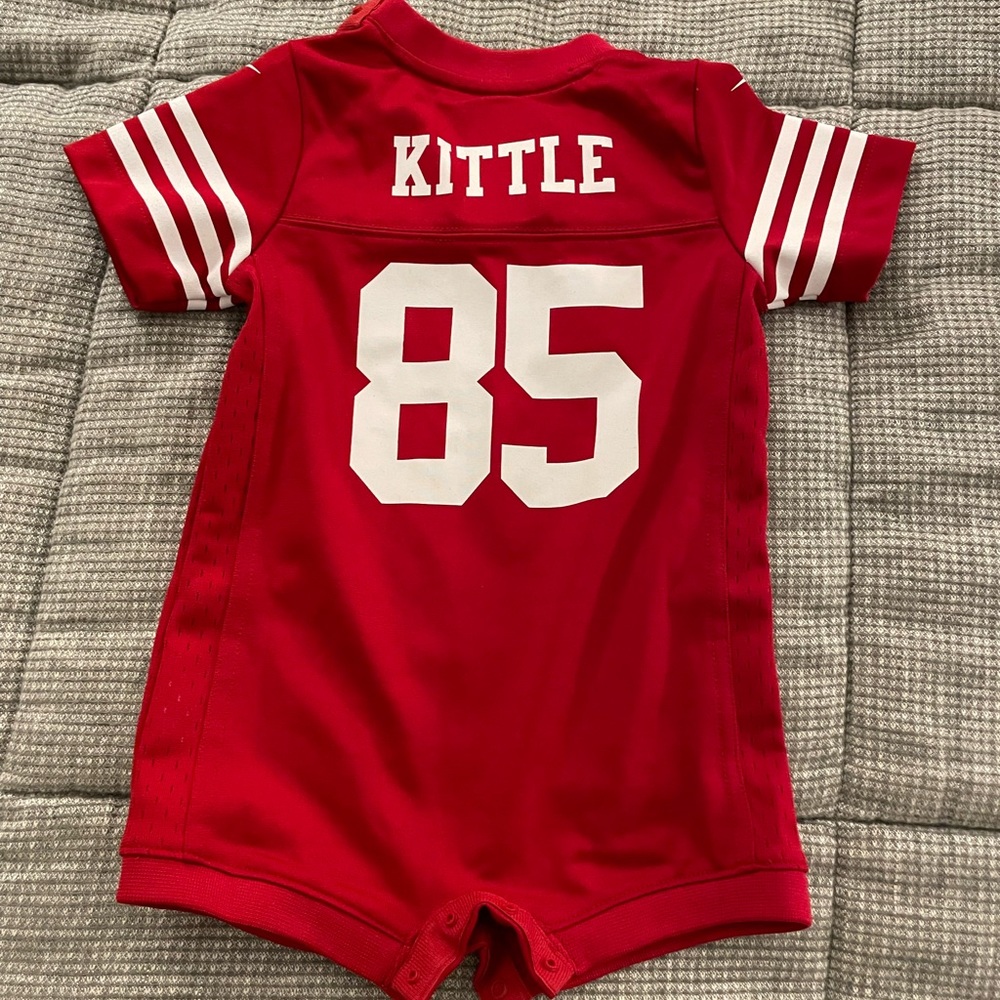 San Francisco 49ers 6-9 month baby jersey onesie